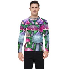 Fantasy Foraging Garden Men s Long Sleeve Rash Guard by GardenOfOphir