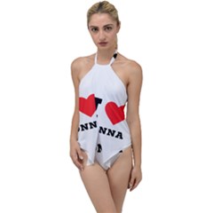 I Love Donna Go With The Flow One Piece Swimsuit by ilovewhateva