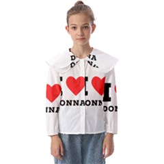 I Love Donna Kids  Peter Pan Collar Blouse by ilovewhateva