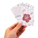 Red Hibiscus Flowers Art Playing Cards Single Design (Rectangle) with Custom Box View3