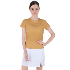 Bees Wax Orange	 - 	sports Top by ColorfulSportsWear