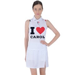 I Love Carol Women s Sleeveless Polo Tee by ilovewhateva