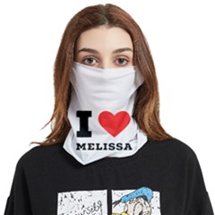 I Love Melissa Face Covering Bandana (two Sides) by ilovewhateva