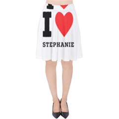 I Love Stephanie Velvet High Waist Skirt by ilovewhateva