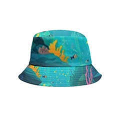 Intro Youtube Background Wallpaper Aquatic Water Inside Out Bucket Hat (kids) by Pakemis