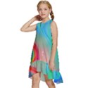 Fluid Art - Contemporary And Flowy Kids  Frill Swing Dress View2