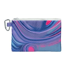 Liquid Art Pattern - Fluid Art Canvas Cosmetic Bag (medium) by GardenOfOphir