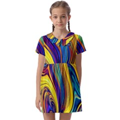 Rolling In The Deep Kids  Asymmetric Collar Dress by GardenOfOphir