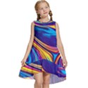 Dancing In The Liquid Light Kids  Frill Swing Dress View1