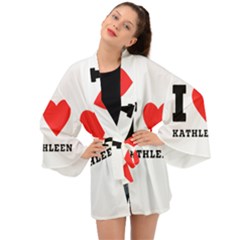 I Love Kathleen Long Sleeve Kimono by ilovewhateva