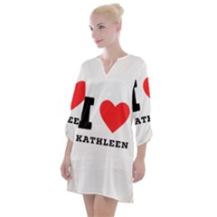 I Love Kathleen Open Neck Shift Dress by ilovewhateva