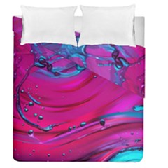 Fluid Art Pattern Duvet Cover Double Side (queen Size)