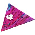 Fluid Art Pattern Wooden Puzzle Triangle View3