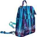 City People Cyberpunk Buckle Everyday Backpack View2