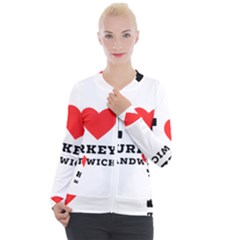 I Love Turkey Sandwich Casual Zip Up Jacket by ilovewhateva