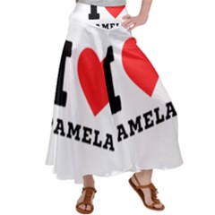 I Love Pamela Satin Palazzo Pants by ilovewhateva