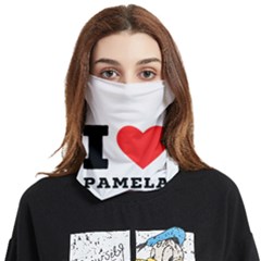 I Love Pamela Face Covering Bandana (two Sides) by ilovewhateva