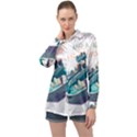 Bubble Entrepreneurship Long Sleeve Satin Shirt View1