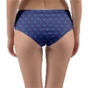 Blue Diamonds Reversible Mid-Waist Bikini Bottoms View4