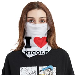 I Love Nicole Face Covering Bandana (two Sides) by ilovewhateva