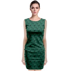 Green Pattern Classic Sleeveless Midi Dress by Sparkle