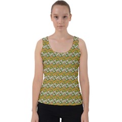 Pattern Velvet Tank Top by Sparkle