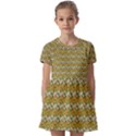 Pattern Kids  Short Sleeve Pinafore Style Dress View1