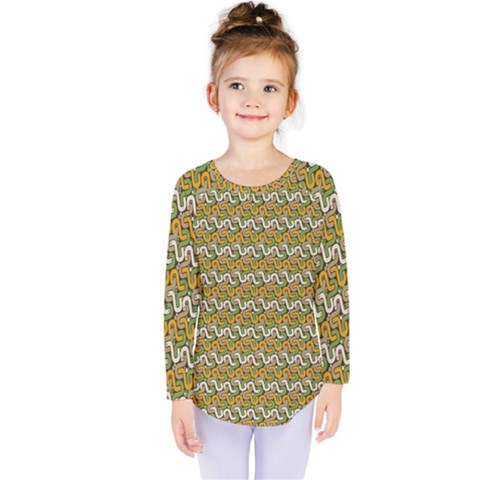 Pattern Kids  Long Sleeve Tee by Sparkle