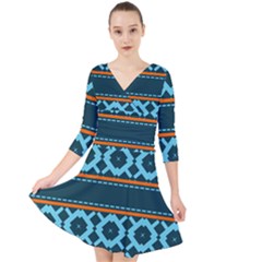 Pattern 28 Quarter Sleeve Front Wrap Dress by GardenOfOphir