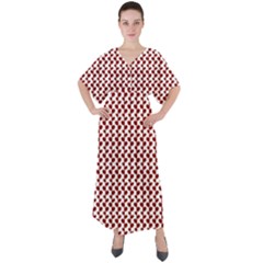 Pattern 57 V-neck Boho Style Maxi Dress by GardenOfOphir