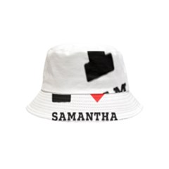 I Love Samantha Bucket Hat (kids) by ilovewhateva