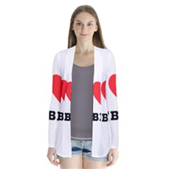 I Love Debra Drape Collar Cardigan by ilovewhateva