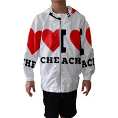 I Love Rachel Kids  Hooded Windbreaker by ilovewhateva