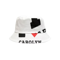 I Love Carolyn Inside Out Bucket Hat (kids) by ilovewhateva