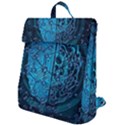 Artificial Intelligence Network Blue Art Flap Top Backpack View1