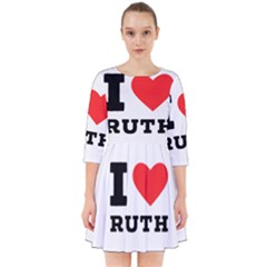 I Love Ruth Smock Dress by ilovewhateva