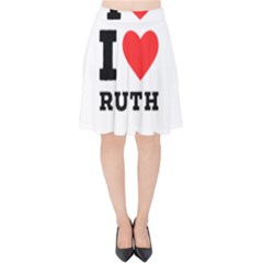 I Love Ruth Velvet High Waist Skirt by ilovewhateva