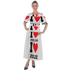 I Love Julie Shoulder Straps Boho Maxi Dress  by ilovewhateva