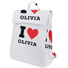 I Love Olivia Flap Top Backpack by ilovewhateva