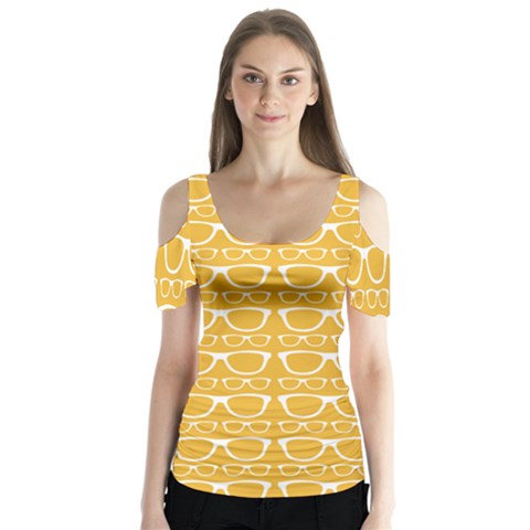 Pattern 200 Butterfly Sleeve Cutout Tee  by GardenOfOphir