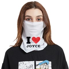 I Love Joyce Face Covering Bandana (two Sides) by ilovewhateva