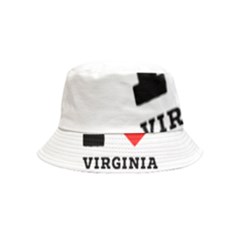 I Love Virginia Inside Out Bucket Hat (kids) by ilovewhateva