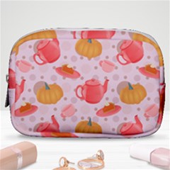 Pumpkin Tea Cup Pie Dessert Make Up Pouch (small) by Semog4