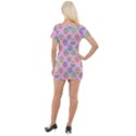 Egg Easter Eggs Pastel Digital Art Short Sleeve Asymmetric Mini Dress View2