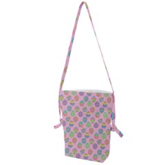 Egg Easter Eggs Pastel Digital Art Folding Shoulder Bag by Semog4