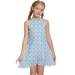 Pattern 238 Kids  Halter Collar Waist Tie Chiffon Dress by GardenOfOphir