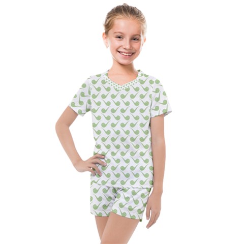 Pattern 274 Kids  Mesh Tee And Shorts Set by GardenOfOphir