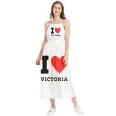 I Love Victoria Boho Sleeveless Summer Dress by ilovewhateva