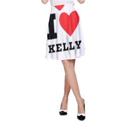 I Love Kelly  A-line Skirt by ilovewhateva