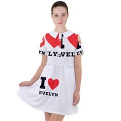 I Love Evelyn Short Sleeve Shoulder Cut Out Dress  by ilovewhateva